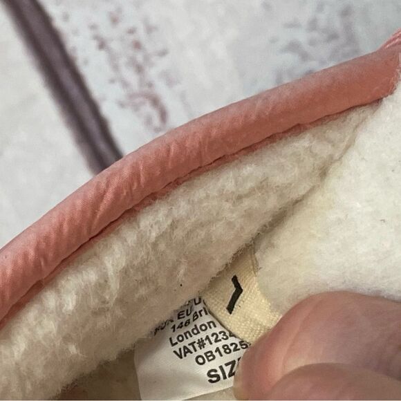 Anthropologie Maeve Puffy Platform Slippers Pink White Size Large 10 - 11 - Picture 8 of 11